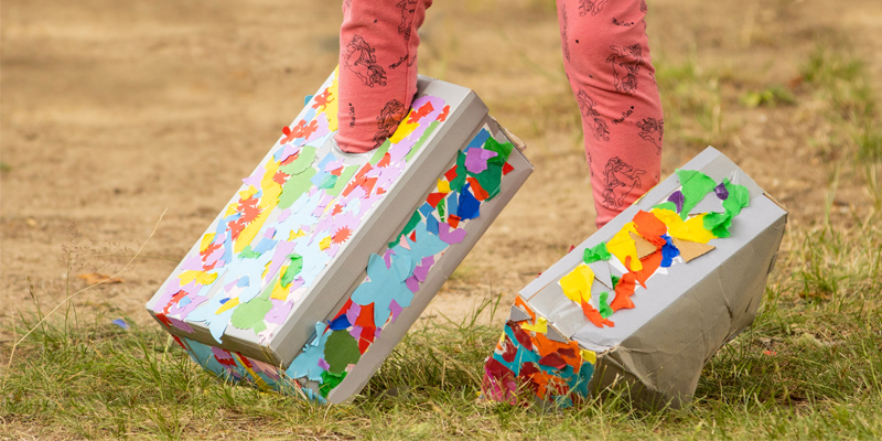 Turnen mit Schuhkarton