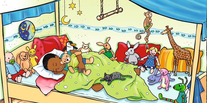 Einschlafrituale für Kita-Kinder Junge liegt im Bett