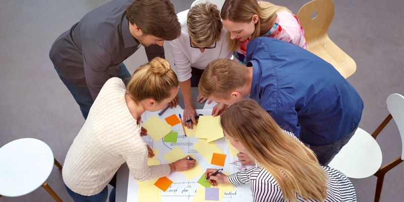 Team sein bedeutet Gemeinschaft leben