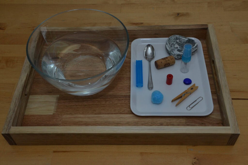 Aktionstablett "Alles was schwimmt"