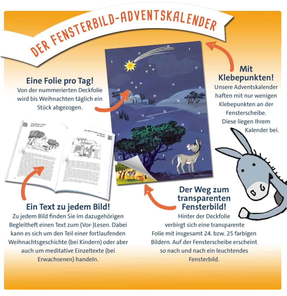 Fensterbild-Kalender Anleitung