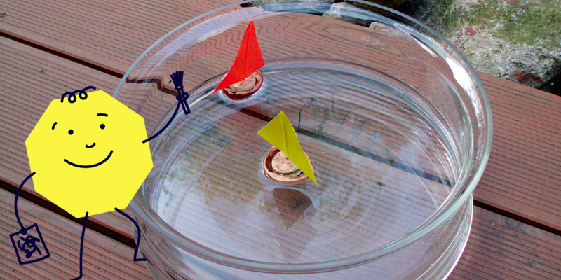 Auf hoher See: Schiff aus Nussschalen basteln