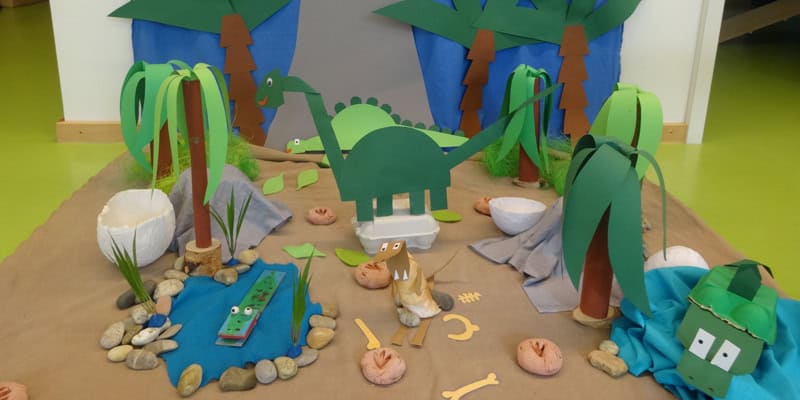 Dinosaurier-Projekt im Kindergarten