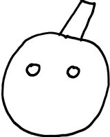 Kreis mit Augen und Hut