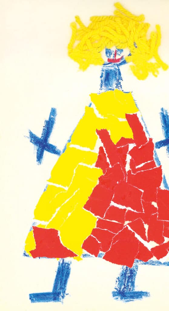 Frau Kunterbunt – Reißtechnik