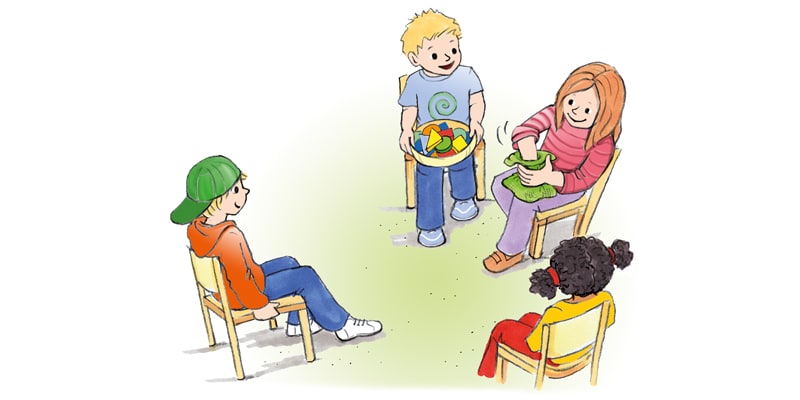 Kinder erkennen und benennen Formen