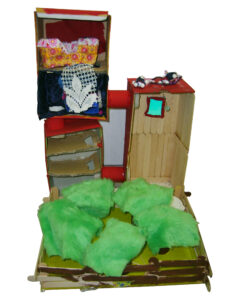 Kindergarten aus Kartons