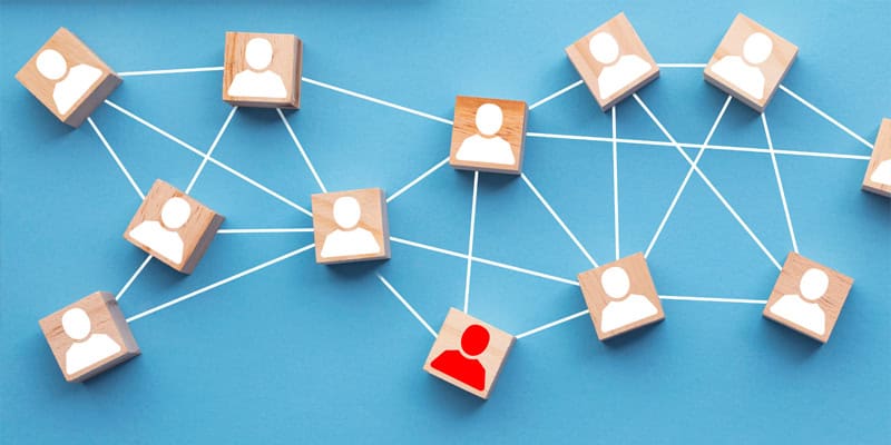 Konflikte im Team, Netz aus Bauklötzen