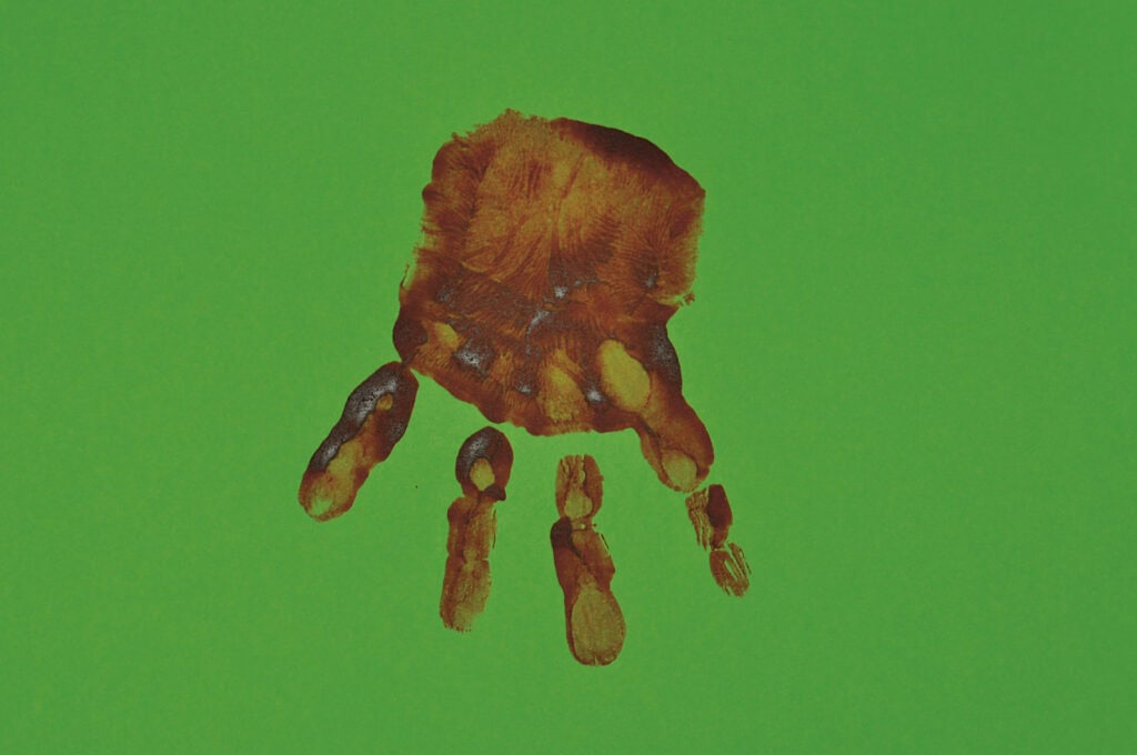 Pferde aus Handabdrücken