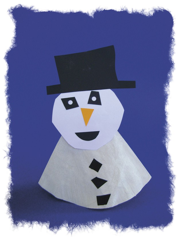 gebastelter Schneemann