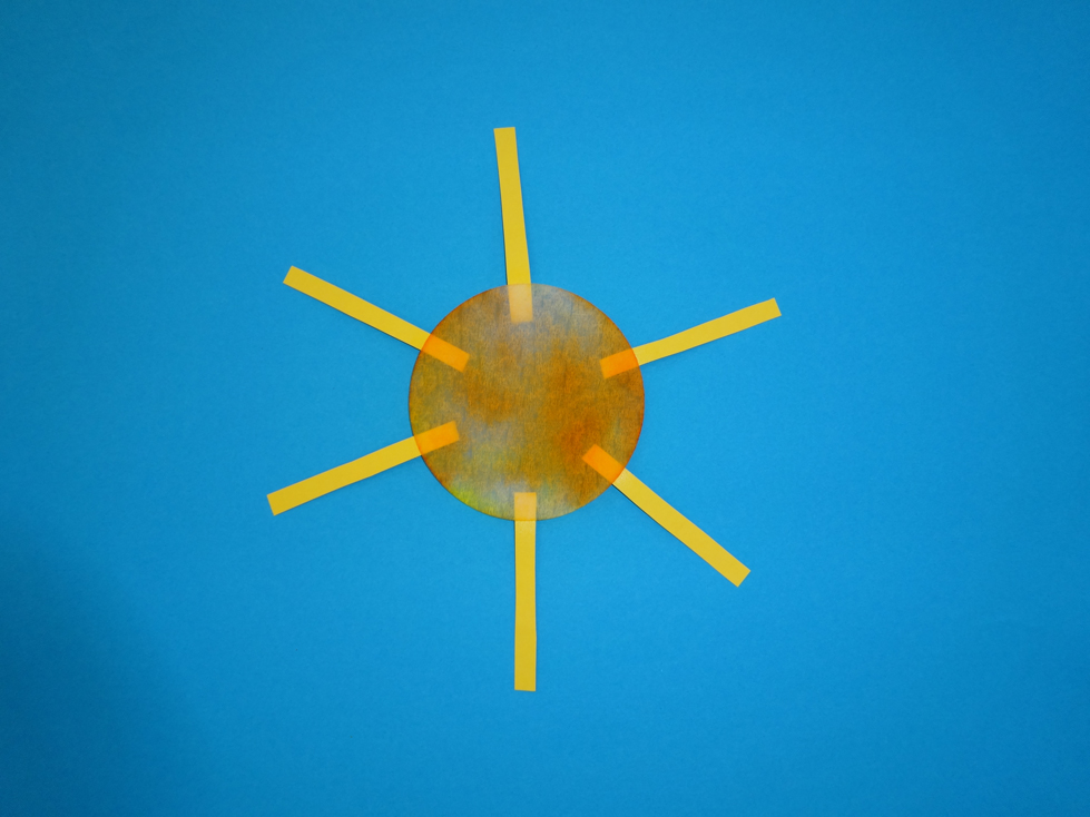 Sonne aus Kaffeefiltern