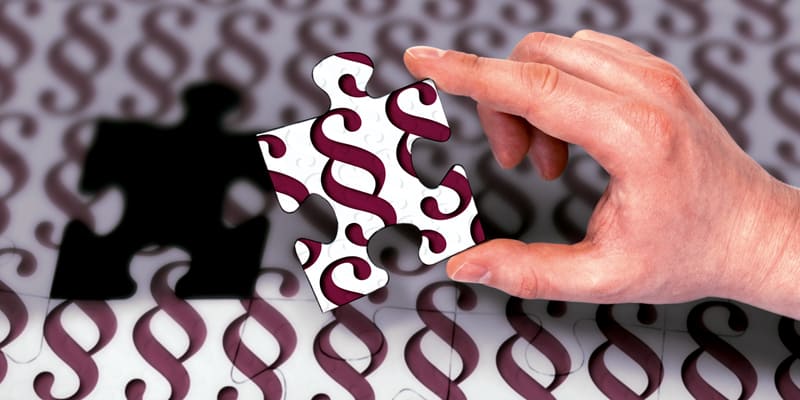 Sozialdatenschutz und Kindeswohlgefährdung, Paragraf und Puzzelstück