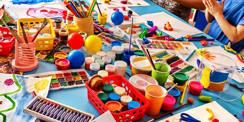 Und jährlich grüßt das Murmeltier, Farben, Pinsel, Knete